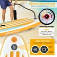 thumbnail image 6 of Goplus 11' Inflatable SUP Board, Portable Paddle Board with 5D rings Stand Up Paddle Board for Youth & Adult Orange, 6 of 10