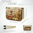 thumbnail image 7 of TSOVTHRID Small Crossbody Bag for Women, Autumn Cell Phone Purse, Women's Shoulder Handbags Wallet Purse with Zipper Inner Pocket, Vintage Pumpkin Sunflower Maple Leaf Print, 7 of 7