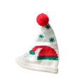 thumbnail image 4 of Mini gorro de decoración navideña, gorro de pompón de punto, elegante gorro de punto de poliéster reutilizable, gorro de Papá Noel para regalo, casa, 4 of 8
