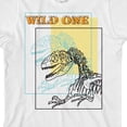thumbnail image 2 of Dino Wild One Jeunesse Blanc Manches Courtes Col Rond Tee-TP, 2 of 2