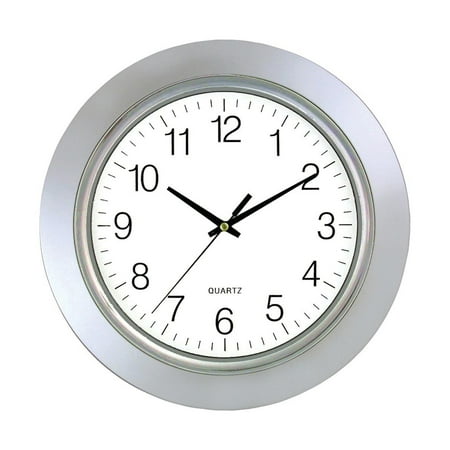 Timekeeper 13" Chrome Bezel Round Wall Clock