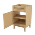 thumbnail image 3 of JONATHAN Y Javer 20 in. W x 18 in. D x 33 in. H, Rattan 2-Shelf, Bath Vanity Cabinet ONLY, Oak, VAN1008A, 3 of 7