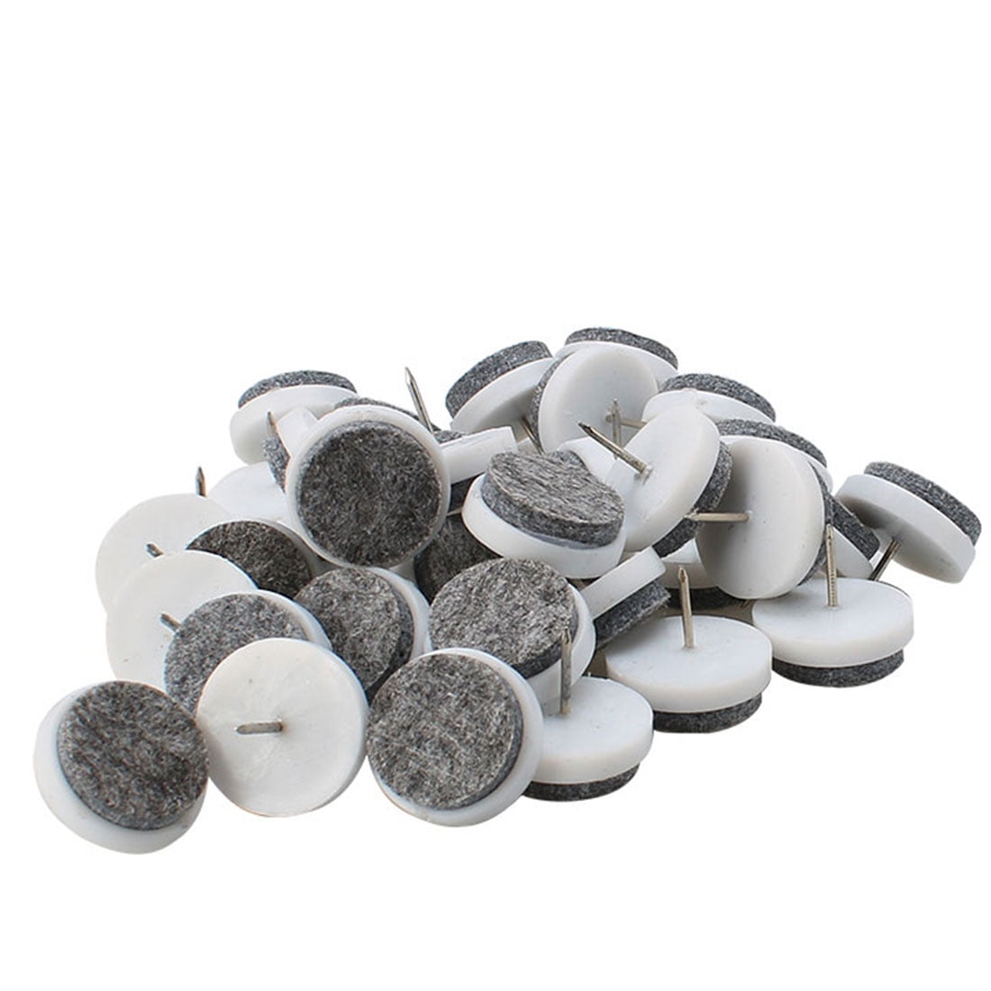 40pcs Furniture Chair Leg Felt Slider Floor Protector 0.94 Inch Dia