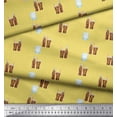 thumbnail image 3 of Soimoi Yellow Cotton Duck Fabric Bottle & Glass Kitchen Print Fabric by the Yard 56 Inch Wide, 3 of 3