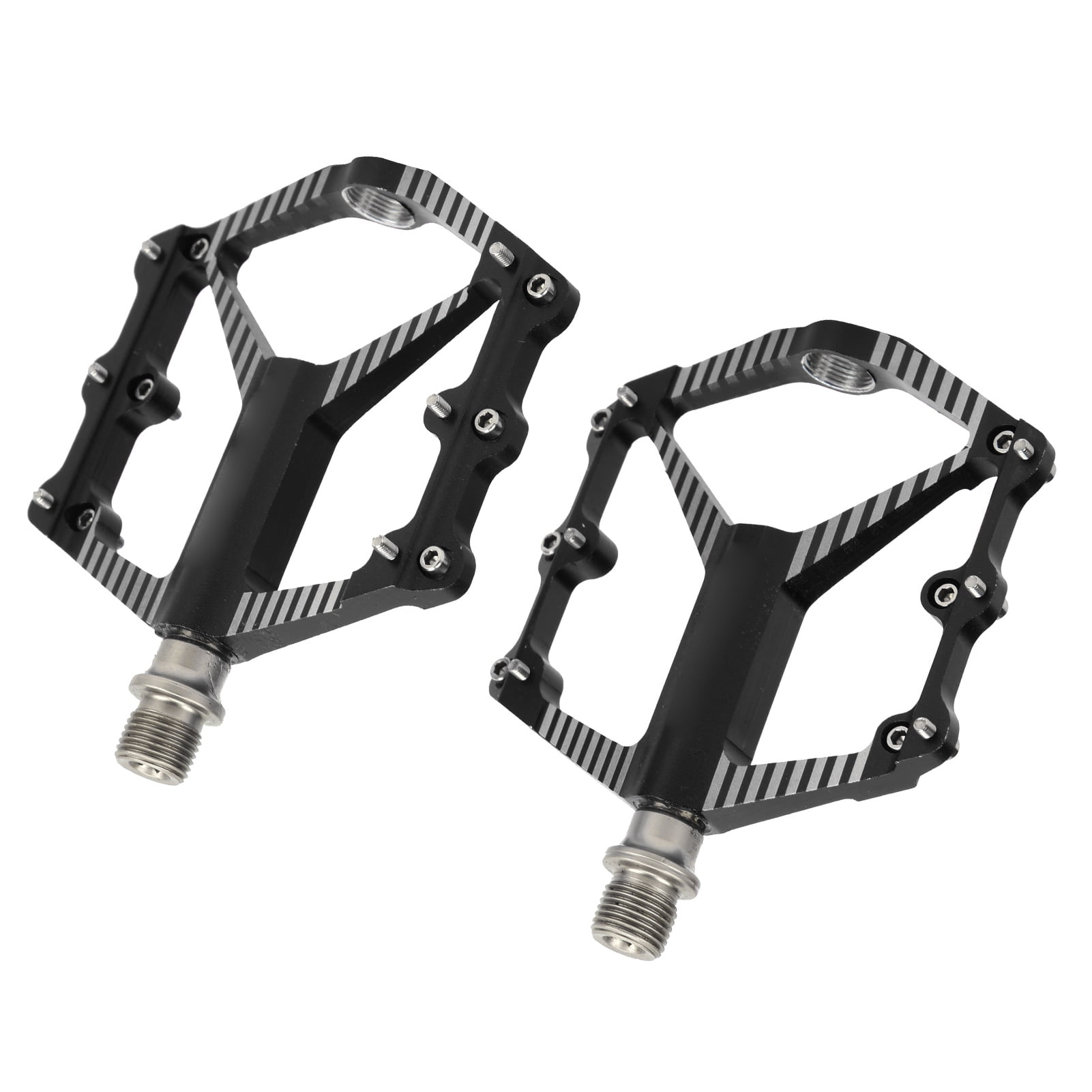 Mountain Bike Pedal Bicycle Platform Pedal Bicycle Accessory General Thread Diameter 14mm Bike Bearing Pedal for Cycling Black Red Blue Golden