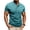 Blue, variant on WIZUTIZ Mens 5 Button Henley Short Sleeve Henley Shirts Muscle Fit Summer Casual Dressy Business Tops