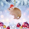 thumbnail image 2 of Binwennn Christmas Light Rings Window Garland Christmas Decorations Christmas Animal Ornament Acrylic Santa Hat Animal Ornament Christmas Tree Decoration, 2 of 8
