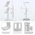 thumbnail image 3 of Mobile Phone Holder Stand, Height Adjustable with Base, Aluminum Alloy, 5 Colors, NonSlip Silicone Pad, 90 Adjustable, Charging Port, Universal for Phones and Tablets, 3 of 8