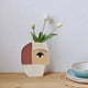 thumbnail image 3 of Jarrón, florero, jarrones abstractos, conjunto de jarrones, cerámica decorativa para flores, plantas y decoración del hogar, perfecto como centro de mesa alto, jarrón nórdico abstracto con cara., 3 of 5