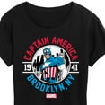 thumbnail image 3 of Marvel Captain America - Brooklyn - Women's Short Sleeve Graphic T-Shirt, 3 of 5