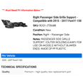 thumbnail image 2 of Right Passenger Side Grille Support - Compatible with 2015 - 2017 Ford F-150 2016, 2 of 2
