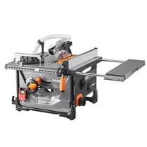 POWSTRA 8.5 Inch Portable Table Saw with Dust Port, 45° Bevel Cuts & Safety Stop Switch for Woodworking in Home Workshops