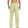 thumbnail image 2 of FREEAMG Grey Checkered Gingham Men's Pajama Pants Sleepwear Lounge Pajama Bottoms, 2 of 7