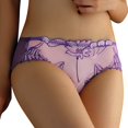 thumbnail image 1 of Gibobby Panty Microfibra con Encaje Nuevo encaje Sexy Sexy transparente transpirable cómodo personalidad cintura ropa interior mujer （Morado， XL), 1 of 3