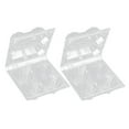 thumbnail image 1 of EeaseMX Bandeja portátil para huevos de 4 rejillas, 50 unidades, transparente, de plástico, para llevar huevos, 1 of 7
