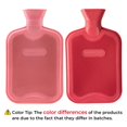 thumbnail image 2 of Botella de agua caliente HomeTop Premium Classic Rubber (roja), 2 of 7