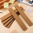 thumbnail image 2 of 6pcs Felt Pin Board Bar Strips Memo Notice Boards Self Adhesive Pin Boards with Push Pins, 2 of 6