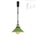 thumbnail image 1 of FSLiving Lampe de Piste Réglable en Hauteur Type J Rétractable avec Tige Télescopique Lampe Réglable Gimbale-Post Juno Lampe de Couverture DIY, Vert - 1 Lumière, 1 of 7