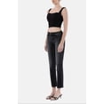 thumbnail image 5 of Flying Monkey - Mid Rise Cropped Slim Straight Jeans with Slight Distressing (28" Inseam) - F5236, 5 of 9
