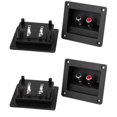 thumbnail image 1 of 4 piezas de terminal de conector de enlace de empuje de resorte de caja de altavoz, 1 of 2