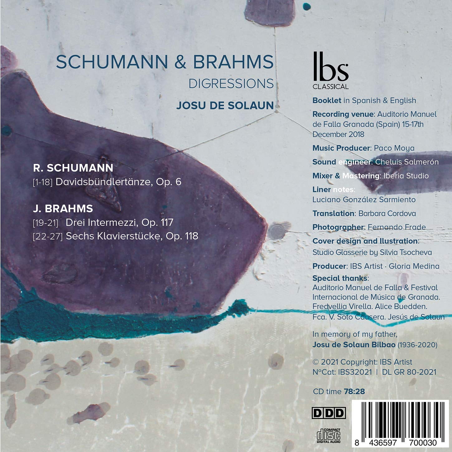 Josu de Solaun - Digressions - Music & Performance - CD