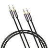 "2 PACK - 3.5mm Stereo Audio Cable - Male to Male (1/8"" TRS mini-stereo AUX) Step-Down Design Made to Fit into Mobile Devices or Smartphones with a Case  8 Ft"