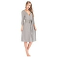thumbnail image 6 of Women Robes Sleepdress Bathrobe Knee Length Soft Sleepwear Ladies Loungewear, 6 of 8