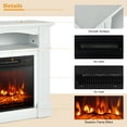 thumbnail image 3 of Topbuy Electric Fireplace 32 x 31 Freestanding 5000 BTU Electric Indoor Fireplace, 3 of 9