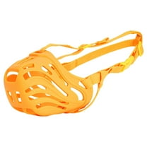 Grofry Dog Muzzle Silicone with Adjustable Strap Wear-resistant Portable Prevent Bite Pet Muzzle for Outdoor Walking Anti-Licking Anti-Barking Muzzle for Medium Large Dog