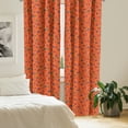 thumbnail image 3 of Ambesonne Floral 4-Panel Curtains, Vibrant Tones Poppy Flowers, 56"x84", Burnt Sienna Eggplant, 3 of 4