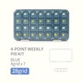 thumbnail image 4 of Píldora Organizador 7 Días Pastillas Portátiles Caja Azul Medicina Mensual Splitters Vitamins Casos en Box Package para personas mayores tipo2 Inevent HA027434-02, 4 of 7