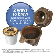 ماكينة صنع القهوة هاميلتون بيتش فليكس برو سينلجي سيرف، متوافقة مع كبسولات K Cup وأرضيات، 14 أونصة. خزان، أسود