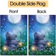 thumbnail image 4 of Fantasy Scenery with Stones Lamps Flowers Trees Moon and Butterflies Garden Flag 28 x 40 Inch Small Vertical Double Sided Seasonal Decoration Outside Decor for House Home Yard, 4 of 4