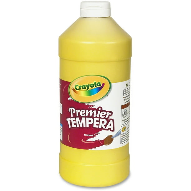 Crayola Premier Tempera Paint, Yellow, 32 Oz - Walmart.com - Walmart.com