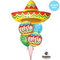 thumbnail image 6 of 18 inch Fiesta Rainbow Stripes Qualatex Foil Mylar Balloon - Party Supplies Decorations, 6 of 7