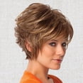 thumbnail image 4 of HLONK Short Layered Wig No Tangled High Simulation Temperature Resistant Layered Short Blonde Wigs with Bangs for Girl, 4 of 7