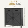 thumbnail image 2 of JESTOP Kitchen Storage Cabinet with Storage Drawer and Adjustable Shelf | Coffee Bar Cabinet | Entryway Sideboard for Kitchen | Living Dining Room | Bathroom, 2 of 7