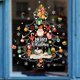 thumbnail image 1 of Pegatinas navideñas para ventana, calcomanía de cristal de dibujos animados de Papá Noel, árbol de Navidad, Feliz Navidad, Año Nuevo, decoraciones navideñas para el hogar, 2024, 1 of 3
