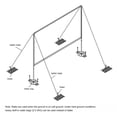 thumbnail image 2 of Graflsoa Portable 100-Inch Outdoor Projection Screen with Aluminum Frame, 16:9 Aspect Ratio, Easy to Assemble and Store, 2 of 7