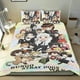 thumbnail image 1 of Bungou Stray Dogs Conjunto de sábanas temático, trío de piezas, cómodo y amigable con la piel, diseño único, regalo de decoración para el hogar para familiares, amigos y fans,140cm *210cm, 1 of 6