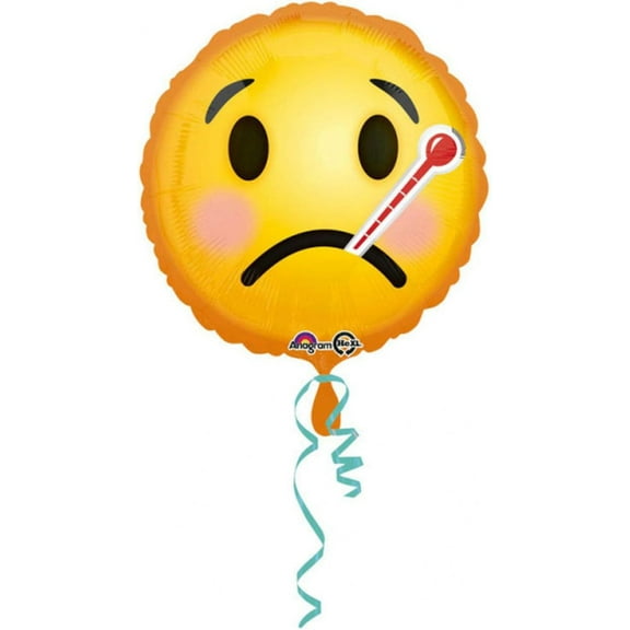 Emoji Get Well Soon 18 Inch Mylar Foil Balloon [33698]