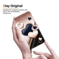 thumbnail image 6 of Leather For Samsung Galaxy A37 5G / A36 5G Wallet Case Crystal Material Painted Animal&Flowers&Hearts Pattern, Wallet For Women Men Card Holder Magnetic Clasp Kickstand Folio Case With Hand Strap, 6 of 8