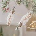 thumbnail image 5 of CxhicLuv Christmas Faux Feather Birds, Colorful Decorative Birds for Tree & Holiday Décor, Clip-On Christmas Ornaments, Indoor/Outdoor Christmas Decorations, Set of 2, Festive Decor, 5 of 6