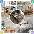 thumbnail image 4 of Rectangle Table Clothes Halloween Spooky Ghost Bat spider Table Cloth,Decorative Washable Table Cloths for Picnic Gathering Halloween Fall Thanksgiving Christmas, 4 of 5