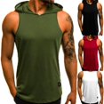 thumbnail image 1 of Sweat à Capuche Cool pour Homme Sans Manches Muscle Bodybuilding T-shirt M-2XL, 1 of 5