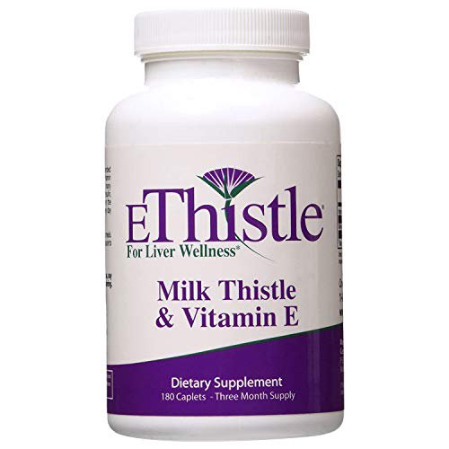 EThistle Liver Wellness Dietary Supplement, Milk Thistle & Vitamin E