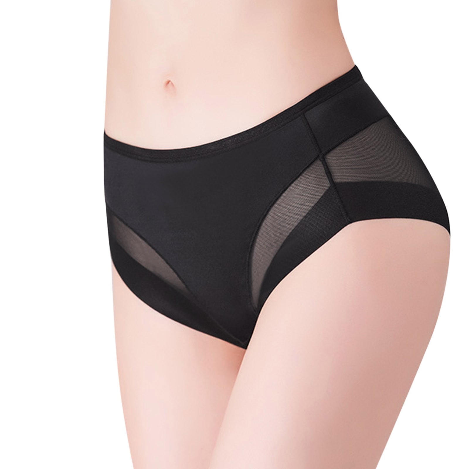 CLZOUD Women Sleep Underwear Black Spandex Womens Lifting Underpants  Strengthening and Shaping Underwear Elastic Shaping Underpants Abdominal  Control