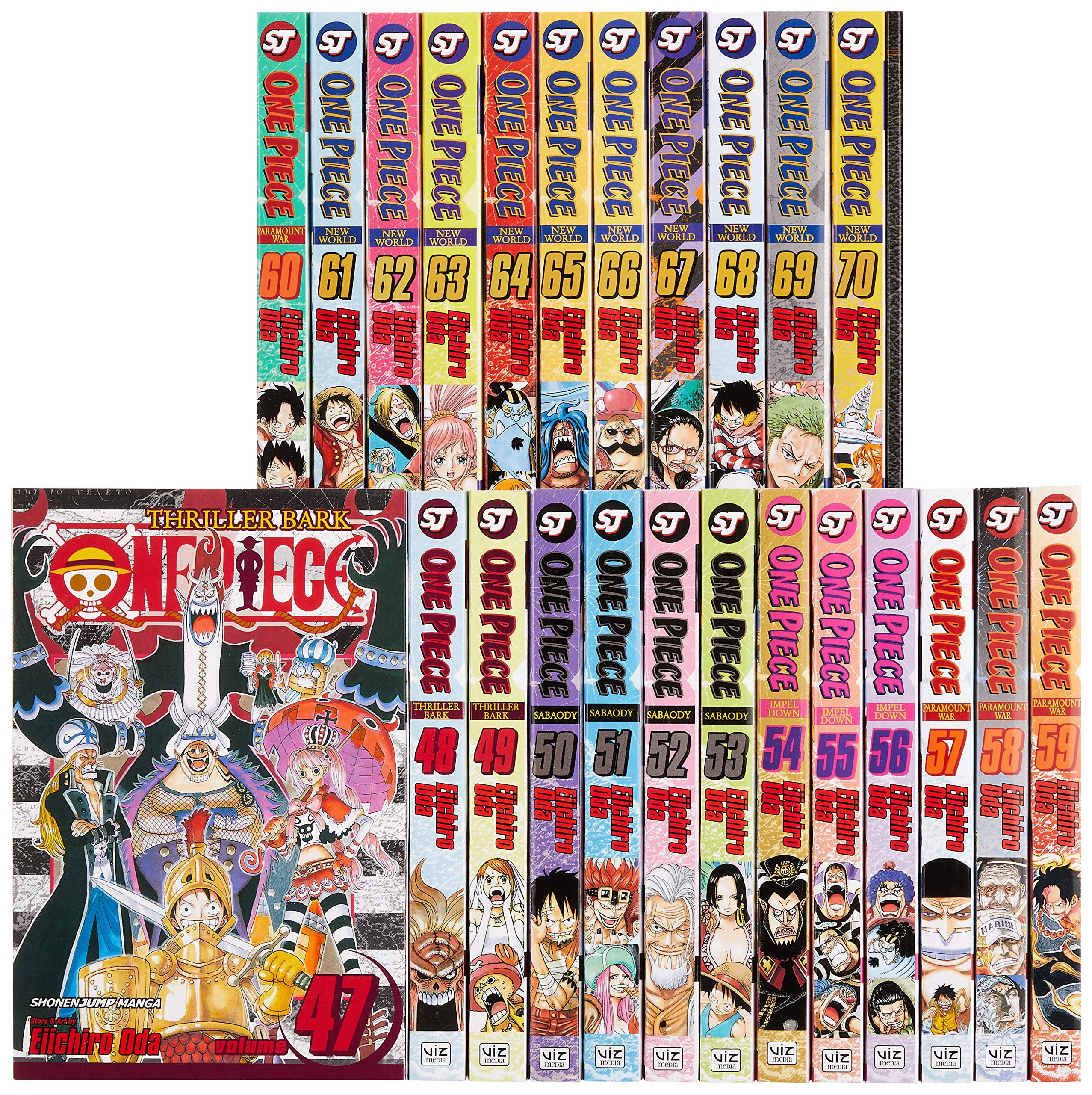 One Piece Box Set 3 : Thriller Bark to New World, Volumes 47-70