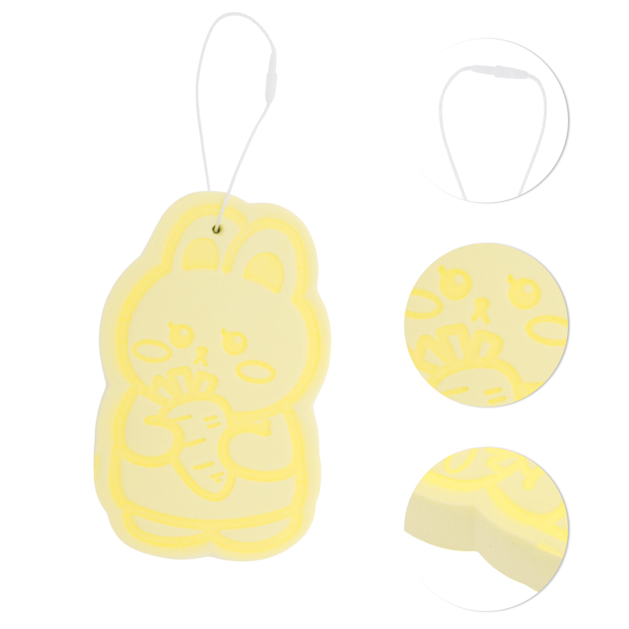 Unique Bargains Rabbit Bath Sponge Body Scrubber 1 Pc Yellow