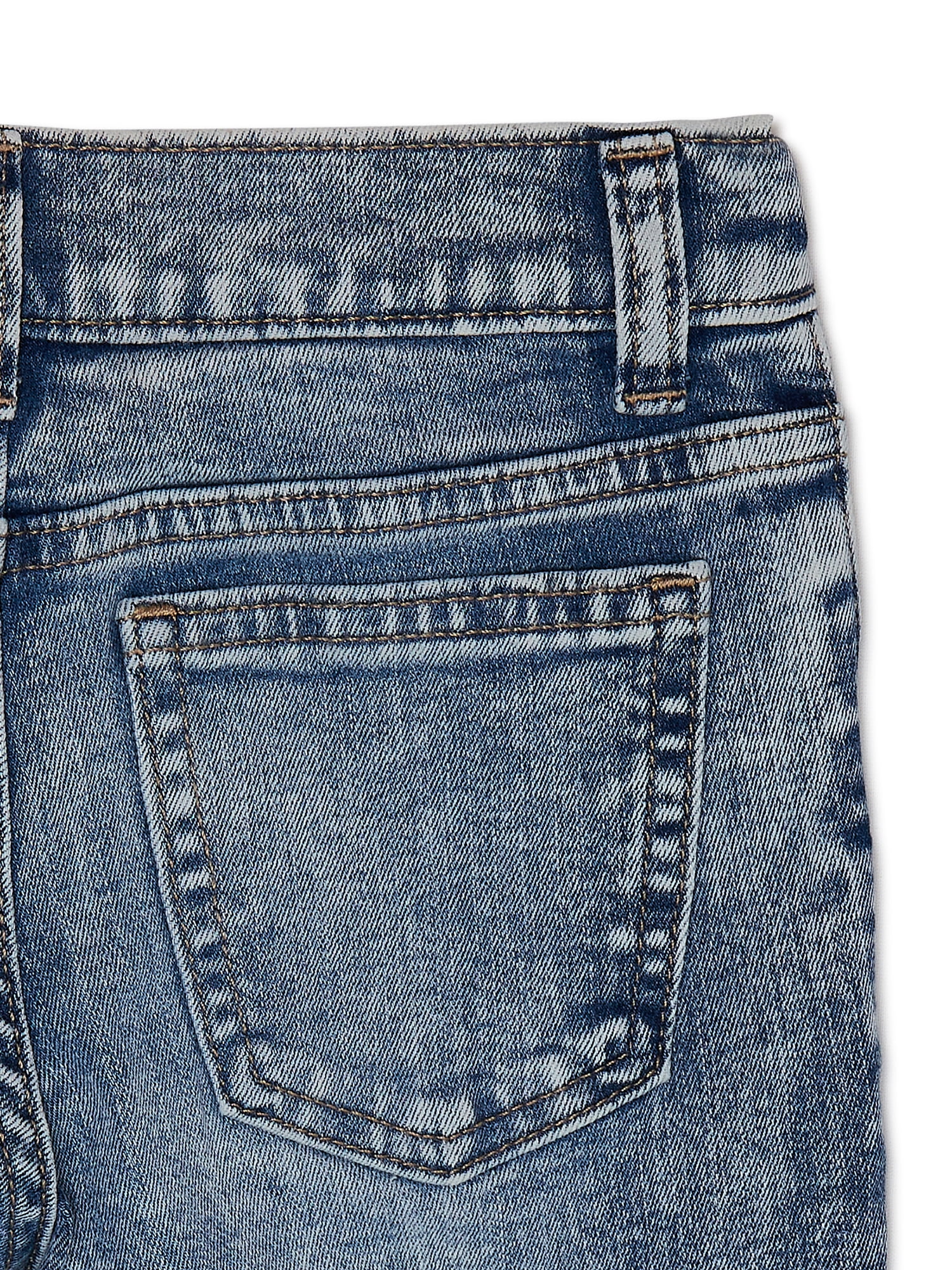 【WONDER WONDER】Hammer Stitch Unbalanced Denim L Wide Pt Wonder Nation Boys Tapered Fit Denim Jeans, Sizes 4-18